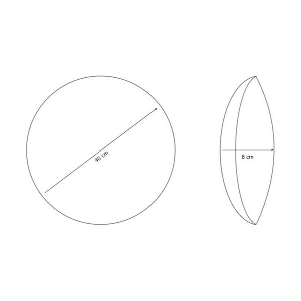 Poduszka dekoracyjna z materiału sherpa ø 40 cm Sherpa – Casa Selección-image-2