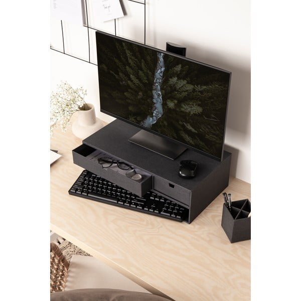 Kartonowy organizer na dokumenty z szufladką Ted Canvas Paper Laminate – Bigso-image-2