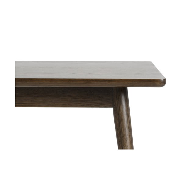 Brązowy rozkładany stół z blatem w dekorze dębu 190x90 cm Barrali – Unique Furniture-image-4