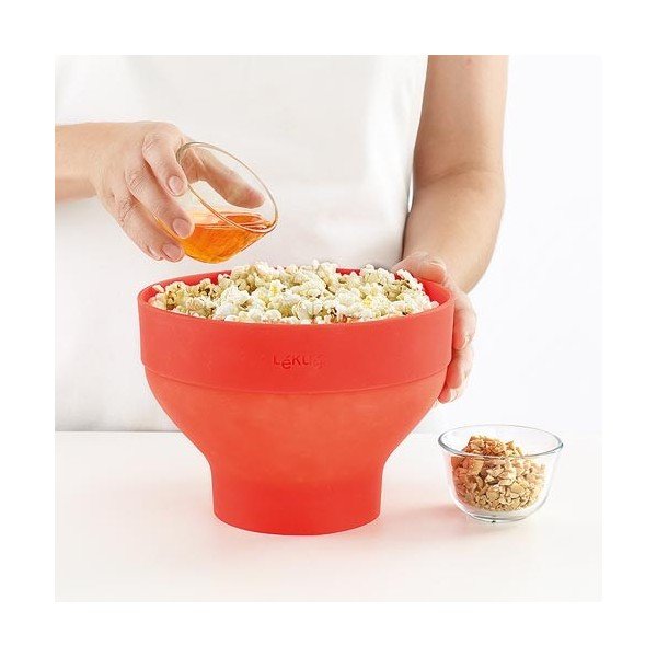 Silikonowa miska na popcorn, czerwona-image-3