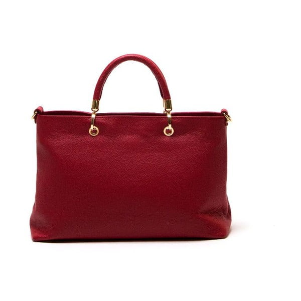 Skórzana torebka Luisa Vannini 1131 Rosso-image-2