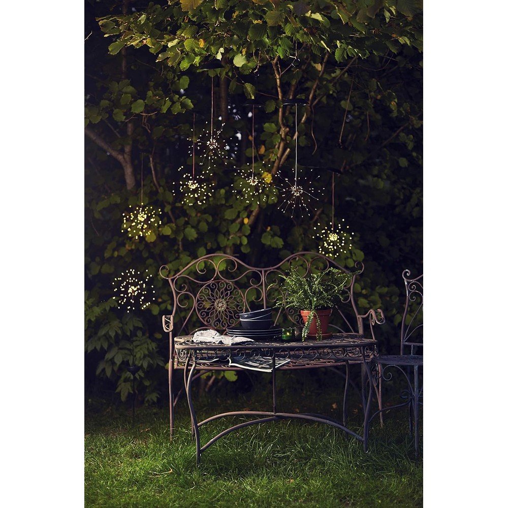 Ogrodowa lampa solarna LED z białymi diodami Star Trading Firework, wys. 100 cm (zdjęcie 3)
