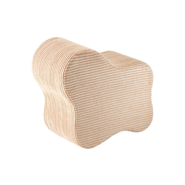 Jasnobrązowy sztruksowy puf dziecięcy Cloud – Wigiwama-image-2