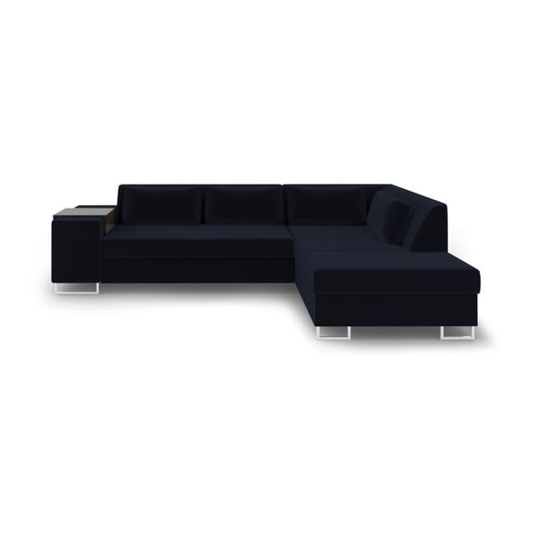 Ciemnoniebieska rozkładana sofa prawostronna Cosmopolitan Design San Antonio