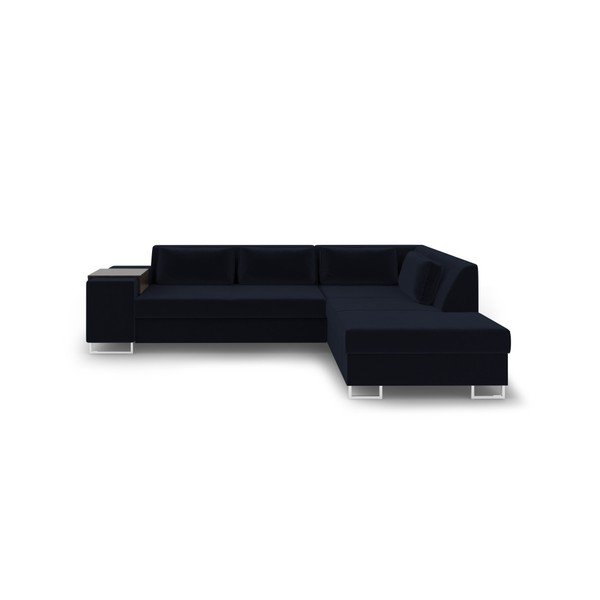 Ciemnoniebieska rozkładana sofa prawostronna Cosmopolitan Design San Antonio