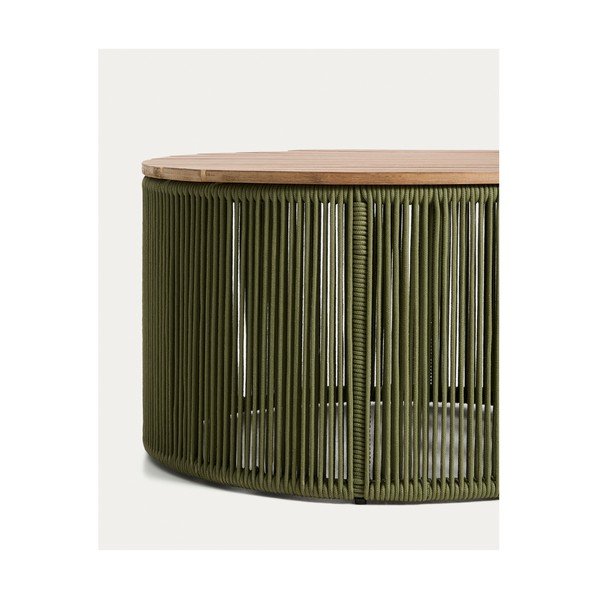 Okrągły stolik ogrodowy z blatem z drewna akacjowego ø 70 cm Dandara – Kave Home-image-3