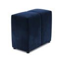 Niebieskie aksamitne oparcie do sofy modułowej Rome Velvet – Cosmopolitan Design