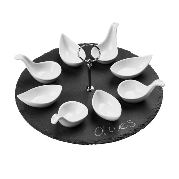 Komplet łupkowy do serwowania 4-częściowy Premier Housewares Appetiser, ⌀ 30 cm-image-1