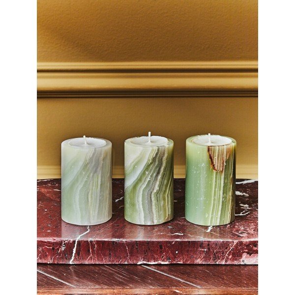 Kamienne świeczniki zestaw na świeczkę typu tealight 3 szt. Oleena – Premier Housewares-image-2