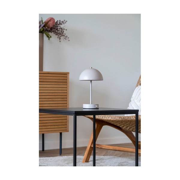 Kremowa lampa stołowa LED (wysokość 25 cm) Holt – House Nordic-image-2