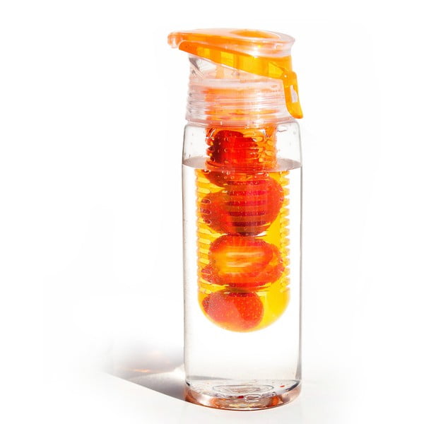 Pomarańczowa butelka Asobu Flavour It 2 Go Duro, 600 ml