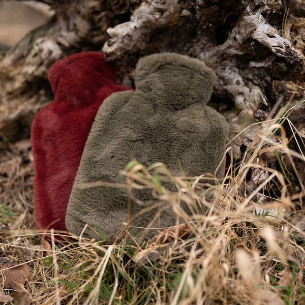 Czerwony termofor z mikropluszu 1,8 l Classic – Hugo Frosch-image-3