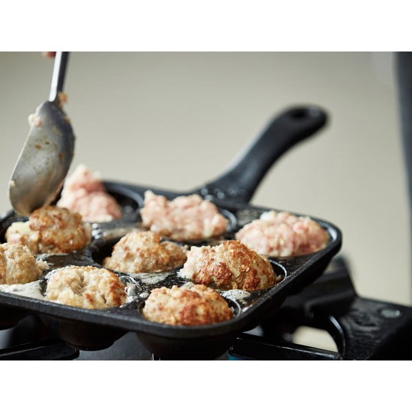 Żeliwna patelnia do racuchów 19x34 cm – Holm-image-1