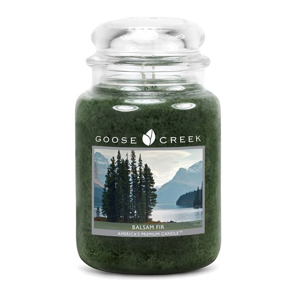 Świeczka zapachowa w szklanym pojemniku Goose Creek Balsam jodłowy, 150 godz. palenia