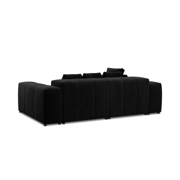 Czarny aksamitny narożnik (róg zmienny) Rome Velvet – Cosmopolitan Design-image-4