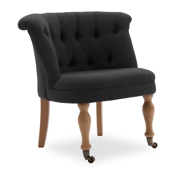 Czarne krzesło z kółkami Vivonita Maggi