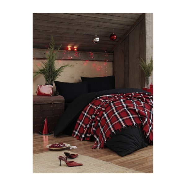 Lekka narzuta na łóżko Irina Red, 200x240 cm