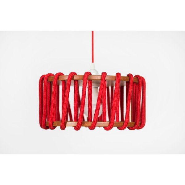Czerwona lampa wisząca EMKO Macaron, ø 30 cm-image-2