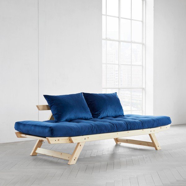 Wielofunkcyjna sofa Karup Bebop Natural/Velvet Navy-image-2