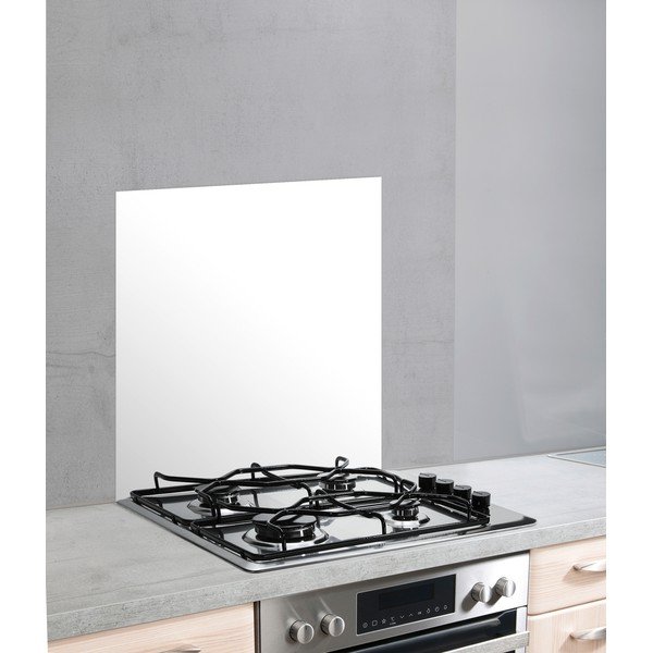 Biała szklana płyta ochronna na ścianę przy kuchence Wenko, 70x60 cm-image-2