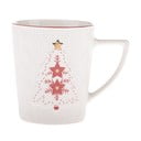 Biały porcelanowy kubek ze świątecznym motywem 380 ml Xmas Tree – Dakls
