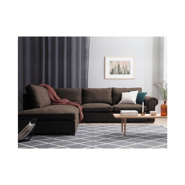Brązowy narożnik Windsor & Co Sofas Hermes, lewostronny-image-2