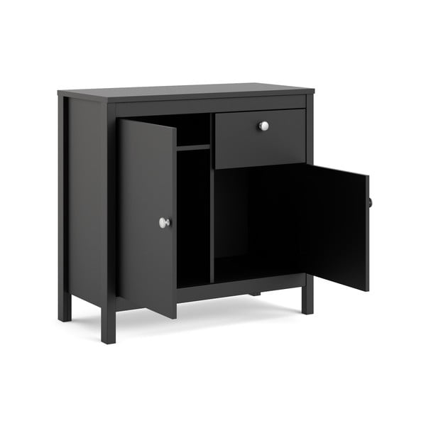 Czarna niska komoda 82x80 cm Madrid – Tvilum-image-3