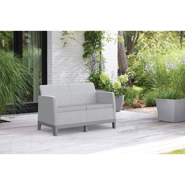 Jasnoszara sofa ogrodowa Scandi Forma – Keter-image-1