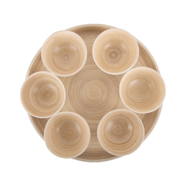 Biały bambusowy zestaw misek do serwowania ø 32 cm Puro – PT LIVING-image-2