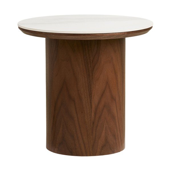 Okrągły stolik z ceramicznym blatem ø 40 cm Noli – House Nordic