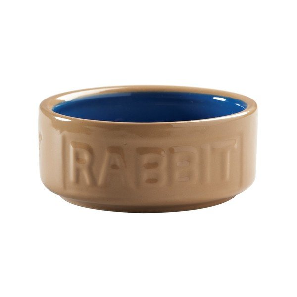 Miska dla królika z kamionki Mason Cash Blue Cane, ø 13 cm