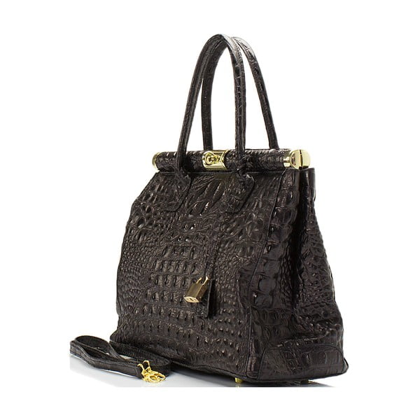 Czarna skórzana torebka Lisa Minardi Lantha-image-2