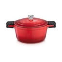 Garnek z nieprzywierającą powłoką i pokrywką odpowiedni na indukcję 4.7 l Bordeaux – Tescoma