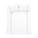 Biało-beżowa bawełniana pościel dwuosobowa 200x200 cm Embroidery Leaf – Bianca