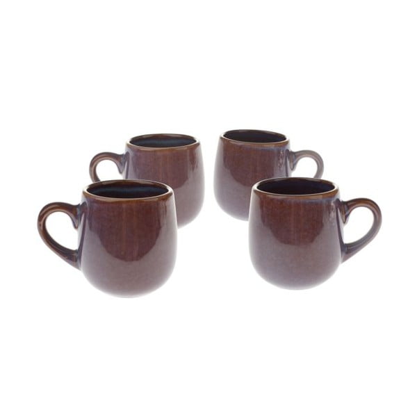 Fioletowe ceramiczne kubki na espresso zestaw 4 szt. 100 ml – Dakls