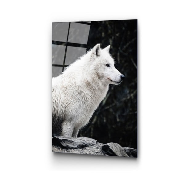 Szklany obraz 70x100 cm White Wolf – Wallity-image-4