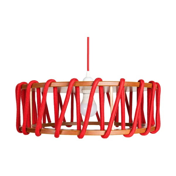 Czerwona lampa wisząca EMKO Macaron, ø 45 cm