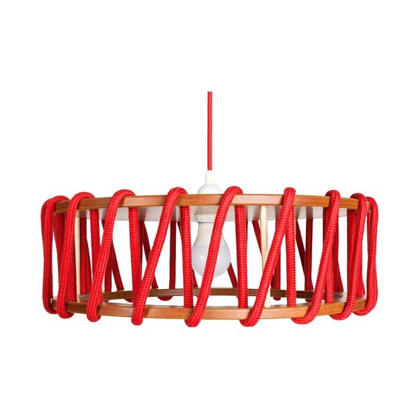 Czerwona lampa wisząca EMKO Macaron, ø 45 cm
