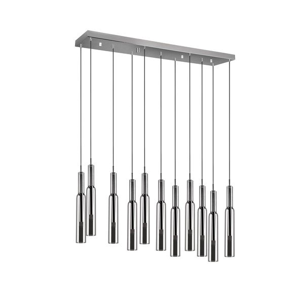 Lampa wisząca LED w kolorze srebra ze szklanym kloszem Lucent – Trio Select-image-3