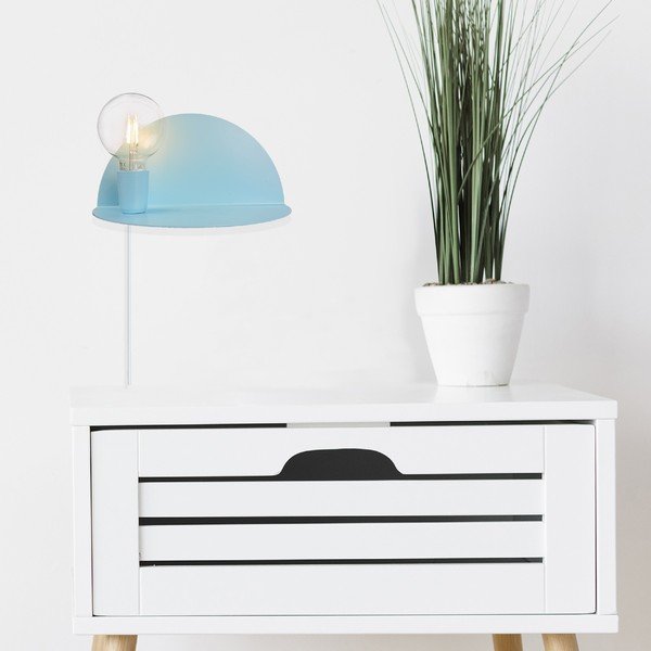 Niebieski kinkiet z półką Homemania Decor Shelfie-image-3