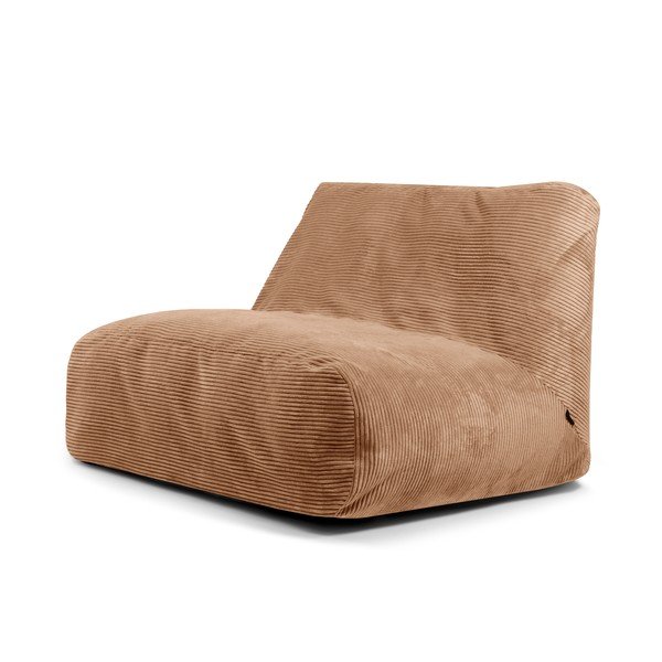 Brązowy sztruksowy worek do siedzenia Sofa Tube – SLOWDOWN
