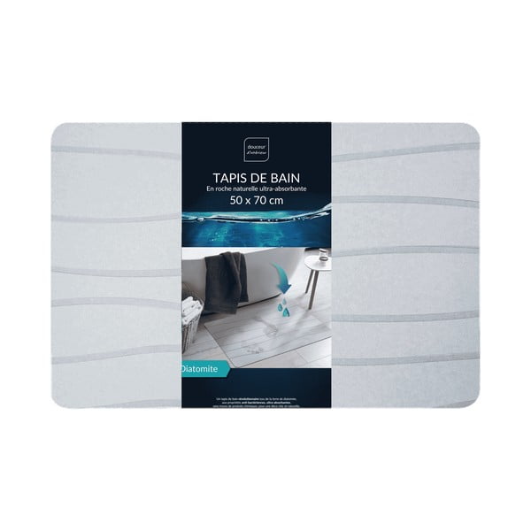 Szary dywanik łazienkowy 50x70 cm Ondelina – douceur d'intérieur-image-3