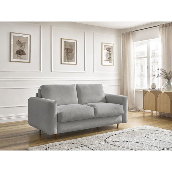Szara sofa do spania/rozkładana 220 cm Cocoone – Bobochic Paris-image-1