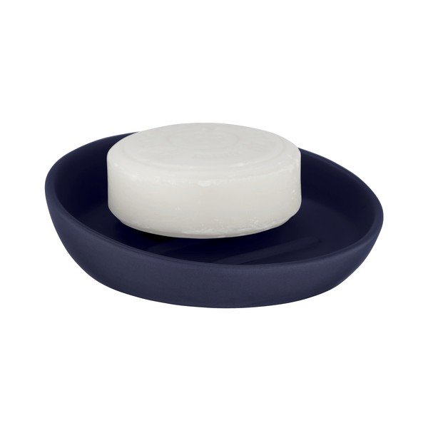 Ciemnoniebieska ceramiczna mydelniczka Wenko Badi-image-1