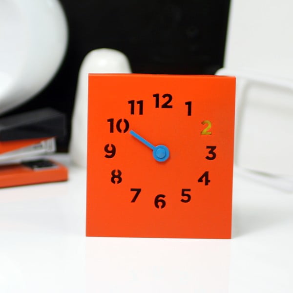 Zegar Desk Clock, pomarańczowy