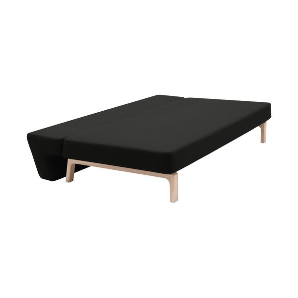 Czarna rozkładana sofa Softline Lazy-image-3