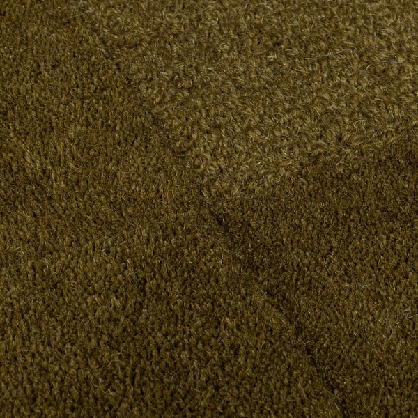 Wełniany dywan tkany ręcznie w kolorze khaki 120x170 cm Checkerboard – Flair Rugs-image-3