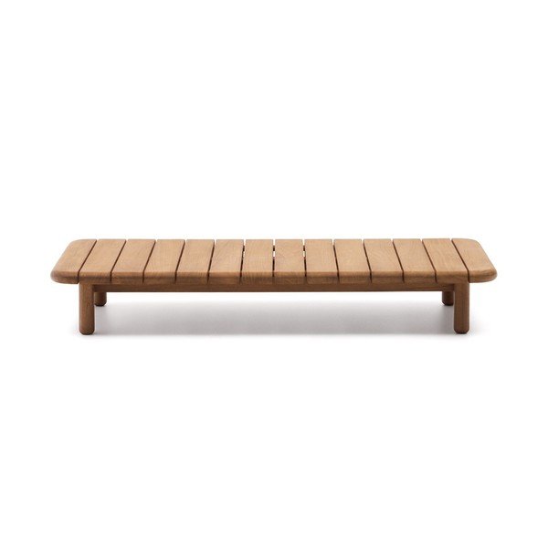 Stolik ogrodowy z litego drewna tekowego 70x140 cm Turqueta – Kave Home