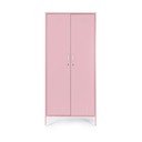 Jasnoróżowa metalowa szafka z zamkiem 80x185x50 cm Cambridge – Yes Everyday