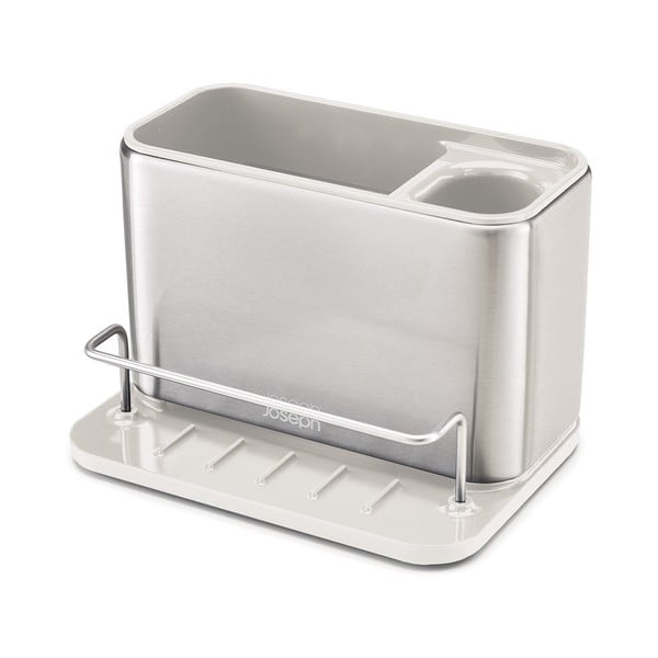 Metalowy stojak na akcesoria do mycia naczyń w kolorze srebra Surface – Joseph Joseph